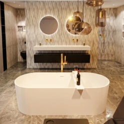 NOBLE Vrijstaand Bad 180x75cm Kleur Talc / Talc -Winkel Voor Huis- En Badkamerartikelen noble 2 00002