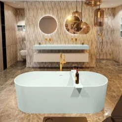 NOBLE Vrijstaand Bad 180x75cm Kleur Greey / Greey -Winkel Voor Huis- En Badkamerartikelen noble 2 00018