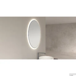 Ronde Spiegel Wiesbaden Novi Met LED, Dimbaar 80 Cm Mat Zwart 10 Ronde Spiegel Wiesbaden Novi Met LED, Dimbaar 80 Cm Mat Zwart -Winkel Voor Huis- En Badkamerartikelen novi spiegels zwart sfeer 2 1