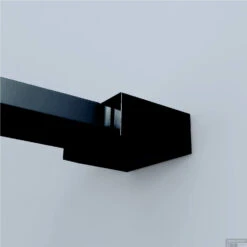 Vierkante Stabilisatiestang 120 Cm Mat Zwart (complete Set) -Winkel Voor Huis- En Badkamerartikelen rechte muurkoppeling tbv stabilisatiestang smal 1 2 1