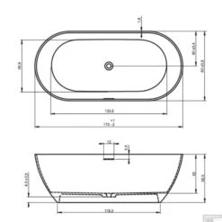Vrijstaand Ligbad Riho Bilbao 170x80x55,5 Cm Solid Mat Wit 9 Vrijstaand Ligbad Riho Bilbao 170x80x55,5 Cm Solid Mat Wit -Winkel Voor Huis- En Badkamerartikelen riho bilbao 170x80x55 5cm solid surface mat wit tech