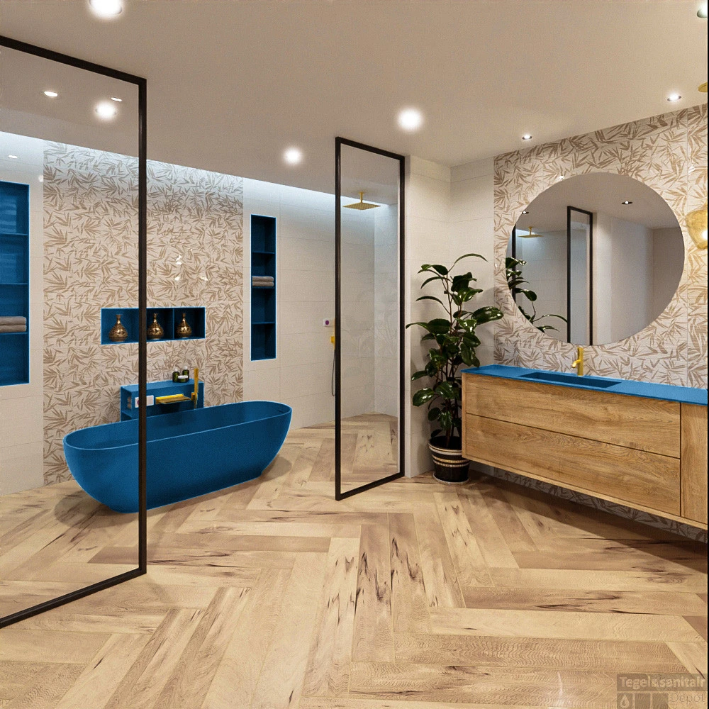 ROCK Vrijstaand Bad 170x70cm Kleur Jeans / Jeans 2 ROCK Vrijstaand Bad 170x70cm Kleur Jeans / Jeans - Afbeelding 2