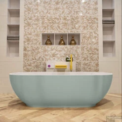 ROCK Vrijstaand Bad 170x70cm Kleur Greey / Talc -Winkel Voor Huis- En Badkamerartikelen rock 4 00005