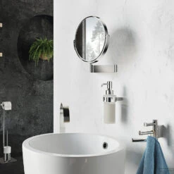 Ronde Make-Up Spiegel Smedbo Outline 26x17cm Chroom