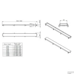 RVS Tegelrooster T.b.v. BWS Douchegoot 60x7 Cm Mat Zwart -Winkel Voor Huis- En Badkamerartikelen rvs tegelrooster tbv douchegoot 50x7 cm mat zwart tech 1