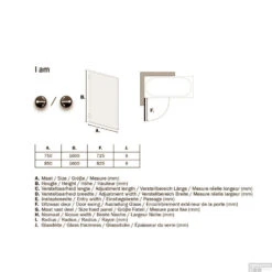 Badwand By Sealskin 'I AM' 75x160 Cm RVS 1 Deel Helder Antikalk Glas -Winkel Voor Huis- En Badkamerartikelen sk010755325100 badwand get wet by sealskin i am 75x160 cm rvs 1 deel helder antikalk glas tech