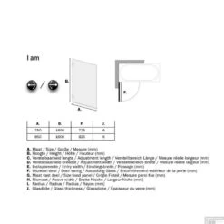 Badwand Sealskin 'I AM' 85x160 Cm RVS 1 Deel Helder Antikalk Glas -Winkel Voor Huis- En Badkamerartikelen sk010855325100 badwand get wet by sealskin i am 85x160 cm rvs 1 deel helder antikalk glas tech