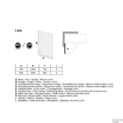 Badwand Sealskin 'I AM' 85x160 Cm Chroom/Zilver 1 Deel Helder Antikalk Glas -Winkel Voor Huis- En Badkamerartikelen sk010855335100 badwand get wet by sealskin i am 85x160 cm chroom zilver 1 deel helder antikalk glas tech