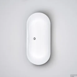 Clou Solium Vrijstaand Ligbad Met Overloop En Plug En Sifon Wit Aluit 175x80x53.5cm -Winkel Voor Huis- En Badkamerartikelen solium topview