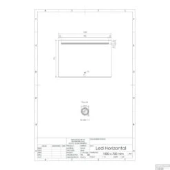 Spiegel Gliss Design Horizontaal Led Standaard Verlichting 100cm -Winkel Voor Huis- En Badkamerartikelen spiegel gliss design horizontaal led standaard verlichting 100 tech