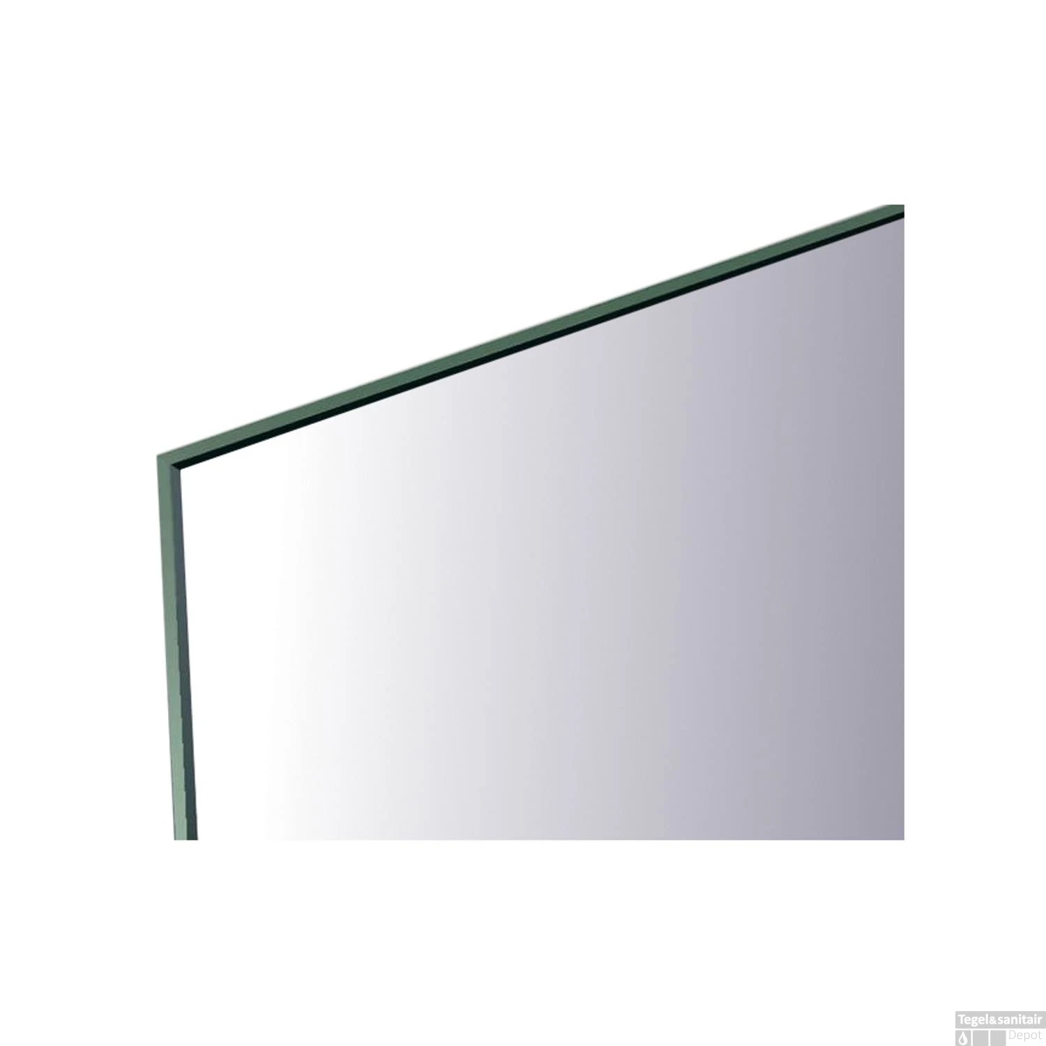 Spiegel Sanicare Q-mirrors 60 X 90 Cm Warm White LED Ambi Licht Onder PP Geslepen - Afbeelding 2