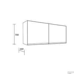 Spiegelkast BWS Valencia 150x70x16 Cm Met Twee Deuren Carrara Mat -Winkel Voor Huis- En Badkamerartikelen spiegelkast bws valencia tech 4 1