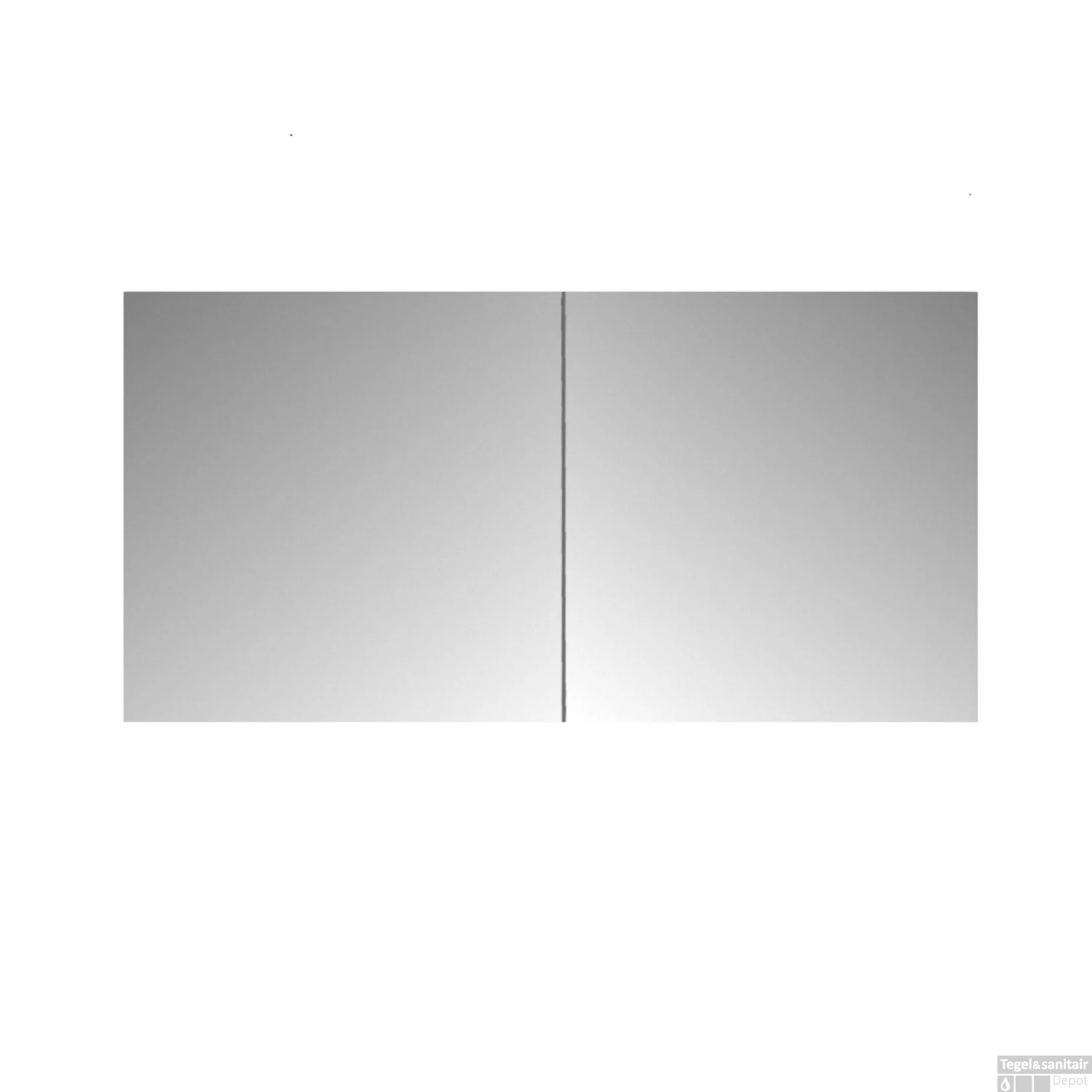 Spiegelkast Sanicare Qlassics 70 Cm 2 Deuren Alu-Look 1 Spiegelkast Sanicare Qlassics 70 Cm 2 Deuren Alu-Look