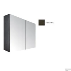 Spiegelkast Sanicare Qlassics 90 Cm 2 Deuren Schots-Eiken -Winkel Voor Huis- En Badkamerartikelen spiegelkast sanicare qlassics 90 cm 2 deuren schots eiken detail