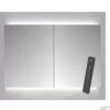 Spiegelkast Sanicare Qlassics Ambiance 120x60 Cm Met Dubbelzijdige Spiegeldeuren, LED Verlichting En Afstandsbediening Grey Wood