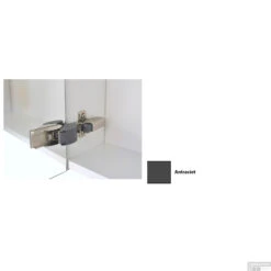 Spiegelkast Sanicare Qlassics Ambiance 60 Cm 1 Deur Antraciet -Winkel Voor Huis- En Badkamerartikelen spiegelkast sanicare qlassics ambiance 60 cm 1 deur antraciet detail1