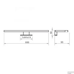 Spiegelverlichting Sanicare LED Anna 60 Cm Goud -Winkel Voor Huis- En Badkamerartikelen spiegelverlichting sanicare led anna 60 cm goud tech