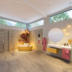 STONE Vrijstaand Bad 170x75cm Kleur Ocher / Talc -Winkel Voor Huis- En Badkamerartikelen stone 2 00014