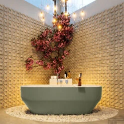 STONE Vrijstaand Bad 170x75cm Kleur Army / Talc -Winkel Voor Huis- En Badkamerartikelen stone 3 00010