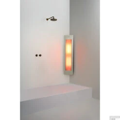 Sunshower One M Round Infrarood 140x33 Cm Inbouw - Opbouw Vlak Of Hoek Sand White -Winkel Voor Huis- En Badkamerartikelen sunshower onelpus m sand white hoek ir geheel