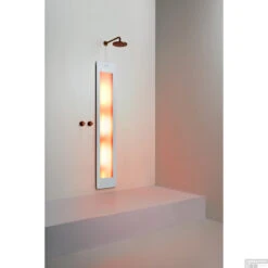 Sunshower Plus L Round Infrarood En UV-licht 185x33 Cm Inbouw - Opbouw Vlak Of Hoek White -Winkel Voor Huis- En Badkamerartikelen sunshower oneplus l white inbouw ir geheel 2