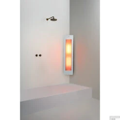 Sunshower One M Round Infrarood 140x33 Cm Inbouw - Opbouw Vlak Of Hoek White -Winkel Voor Huis- En Badkamerartikelen sunshower oneplus m white hoek ir geheel