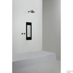 Sunshower Plus S Round Infrarood En UV-licht 95x33 Cm Inbouw - Opbouw Vlak Of Hoek Black -Winkel Voor Huis- En Badkamerartikelen sunshower oneplus s black inbouw uit geheel 2