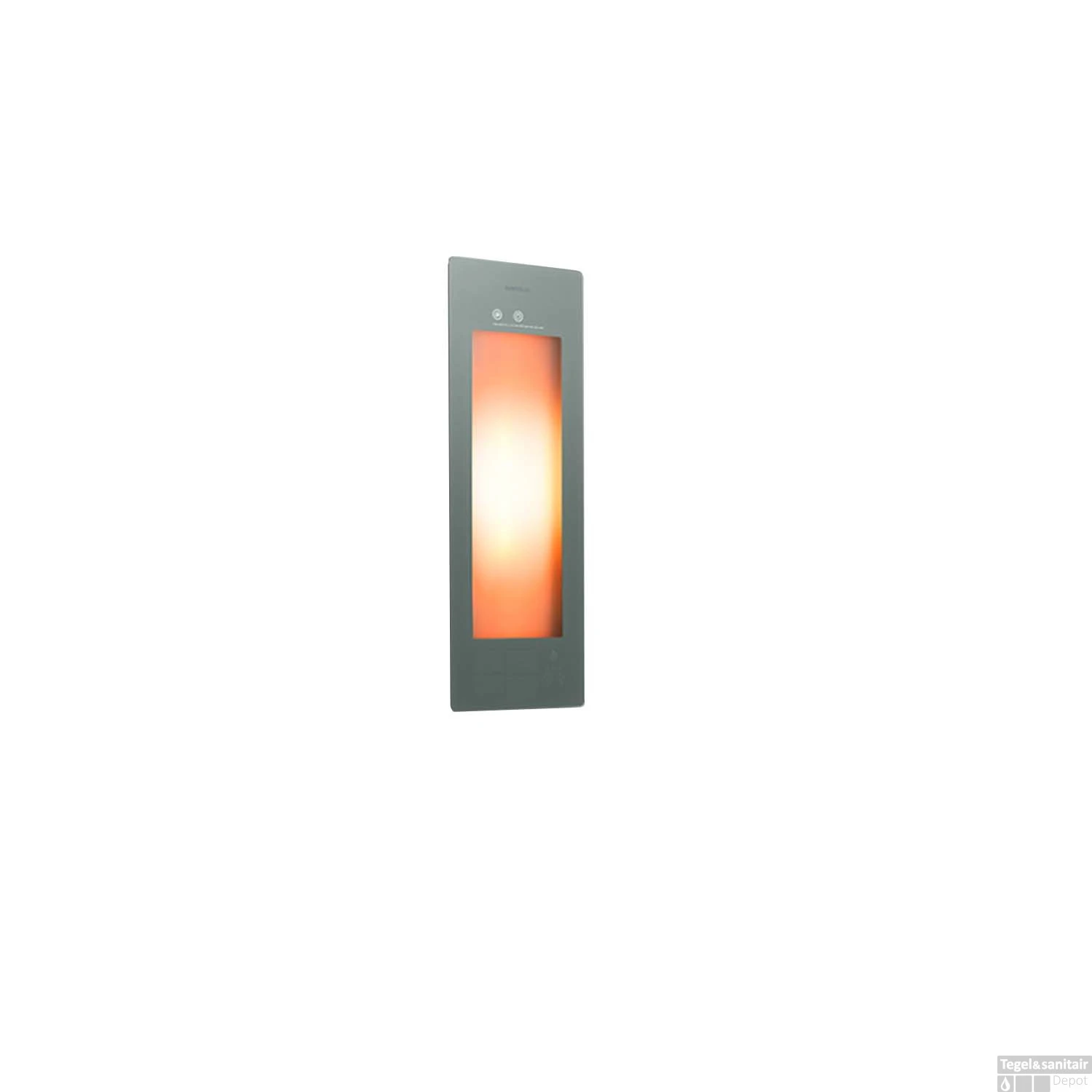 Sunshower One S Round Infrarood 95x33 Cm Inbouw - Opbouw Vlak Of Hoek Organic Grey