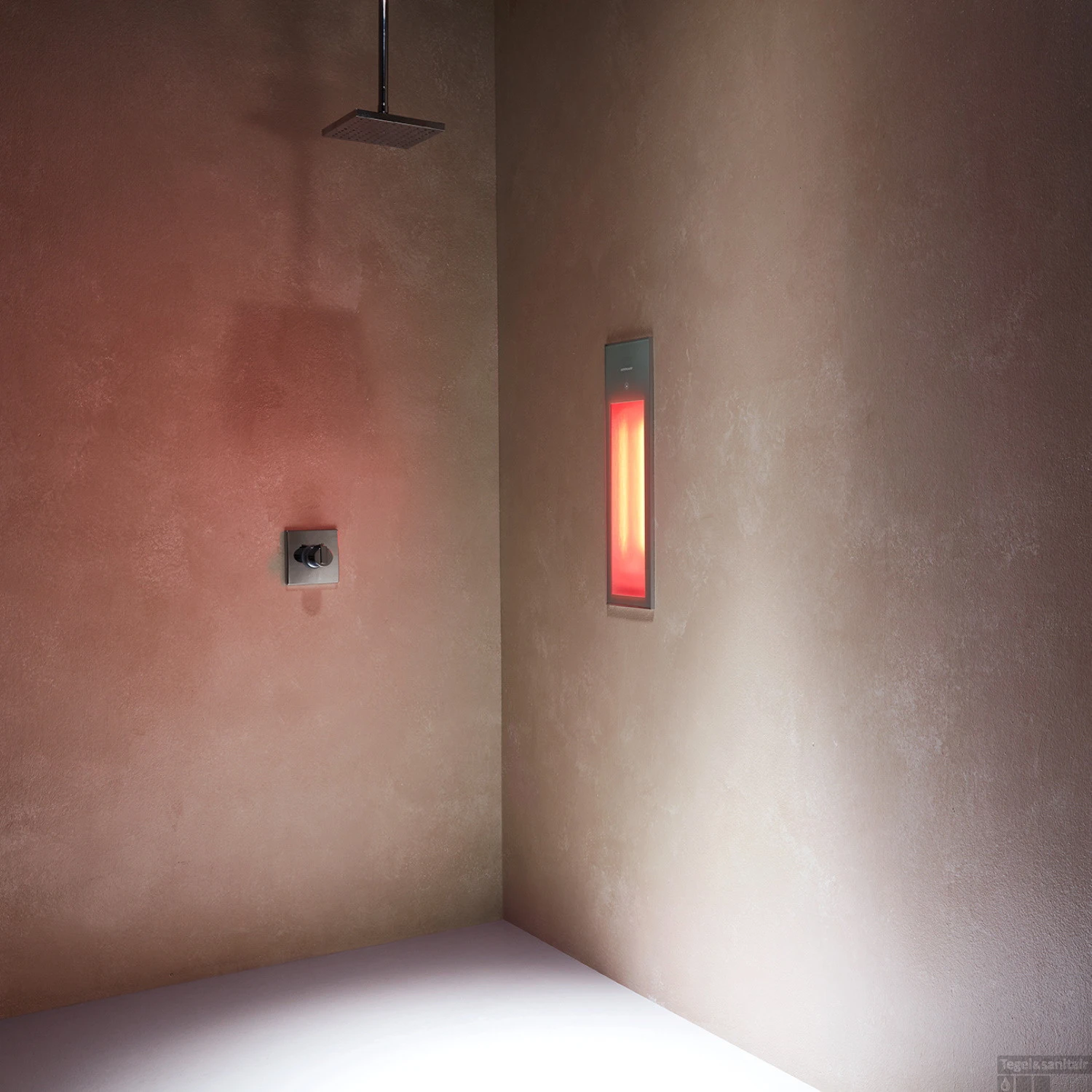 Sunshower Pure 2.0 Grey Infrarood Inbouwapparaat 19.9x61.9x10 Cm Half Body Aluminium Grijs