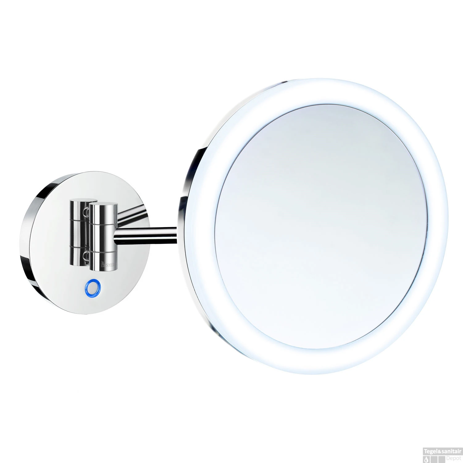 Vergrotingsspiegel Smedbo Outline Draaibaar Battery Operated Met LED PMMA Dual Light Chroom 1 Vergrotingsspiegel Smedbo Outline Draaibaar Battery Operated Met LED PMMA Dual Light Chroom