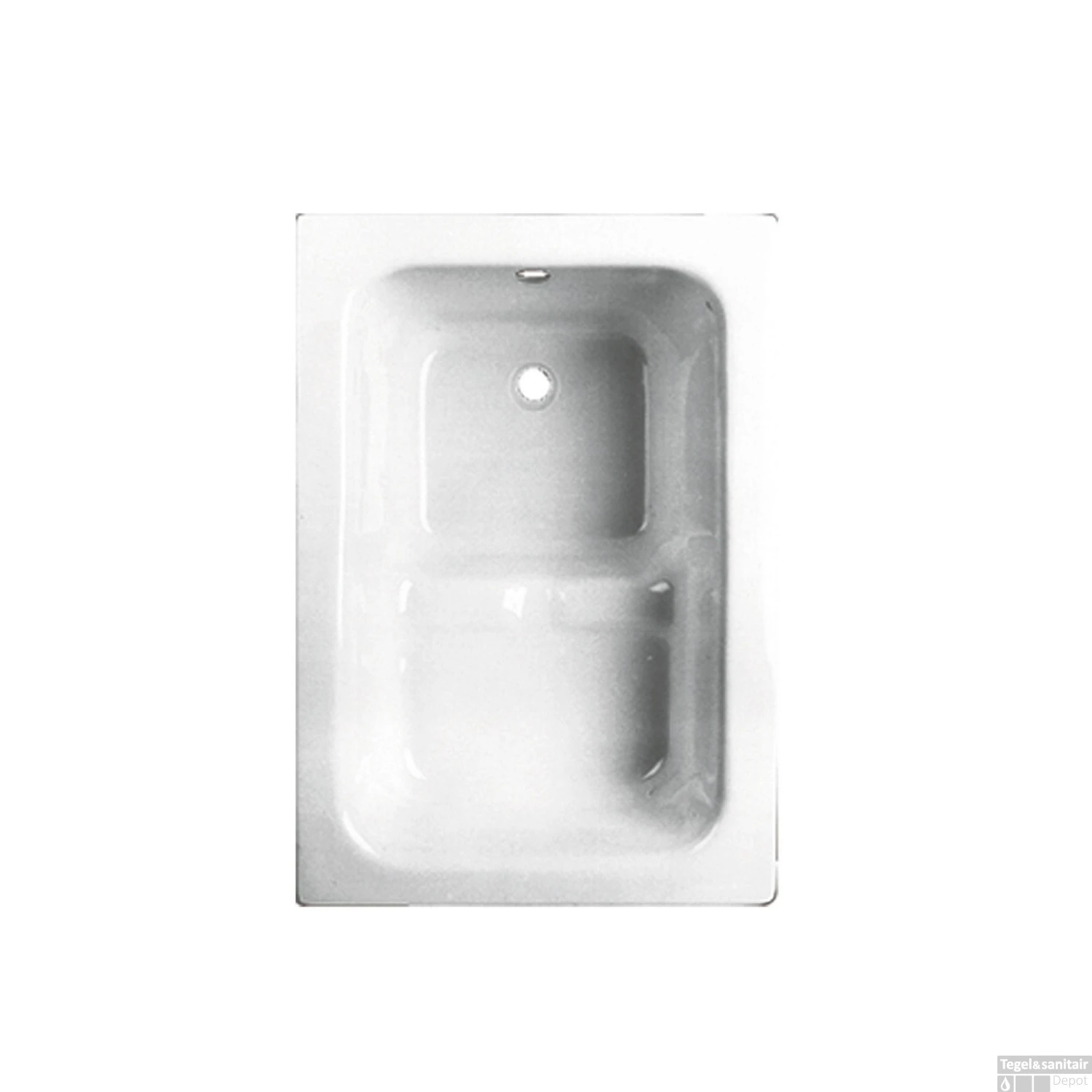 VM GO Pisa Zitbad 100x70cm Acryl 21-42cm Diep Inclusief Potenstel