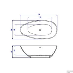 Vrijstaand Ligbad Salenzi Unica 170x86x54 Cm Solid Cast Glans Wit 7 Vrijstaand Ligbad Salenzi Unica 170x86x54 Cm Solid Cast Glans Wit -Winkel Voor Huis- En Badkamerartikelen vrijstaand ligbad salenzi unica 170x86x54 cm solid cast tech 5