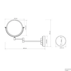 Make-up / Scheerspiegel Sapho Wandmontage Rond 15 Cm Brons 9 Make-up / Scheerspiegel Sapho Wandmontage Rond 15 Cm Brons -Winkel Voor Huis- En Badkamerartikelen xp012 make up scheerspiegel sapho wandmontage rond 15 cm brons 4